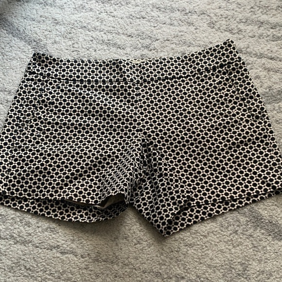 J. Crew Pants - J. Crew High Waist Geometric Black and White Shorts